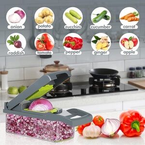 Multifunctional Gray Vegetable Chopper